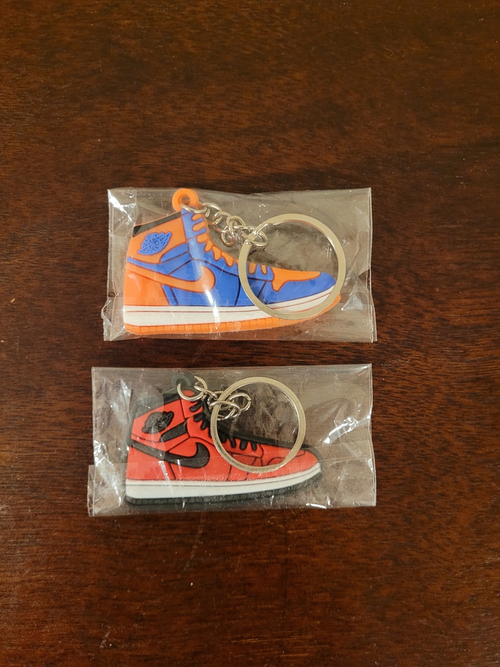 Two Brand New Nike Air Jordan 1 Sneaker Keychains